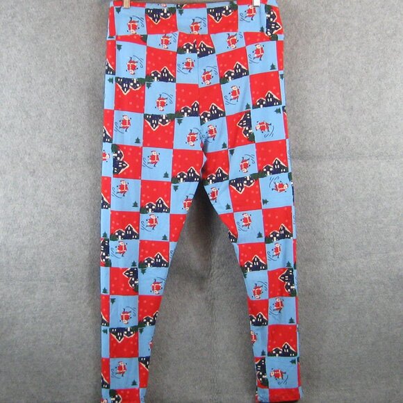 LuLaRoe Skating Santa Leggings TC2 NEW - Picture 4 of 6